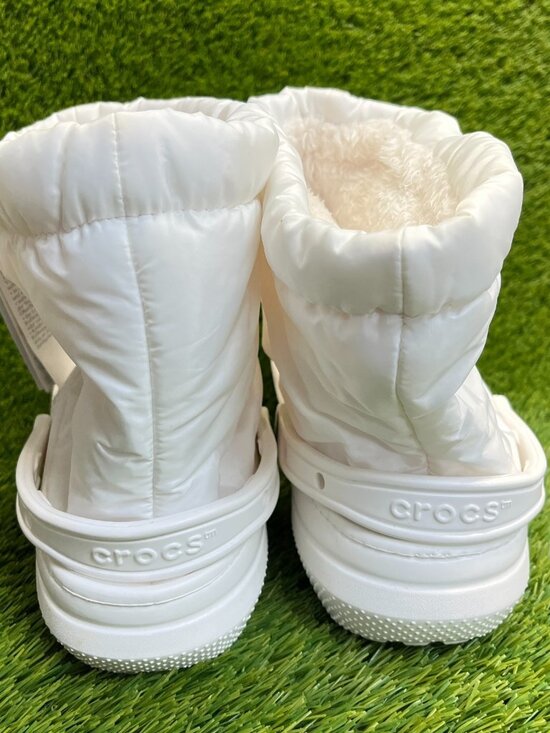 Crocs Classic Lined Neo Puff Mens Size 13 White Outdoor Pull On Boots Shoes main image 5